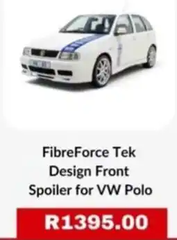 Autostyle FibreForce Tek Design Front Spoiler for VW Polo offer