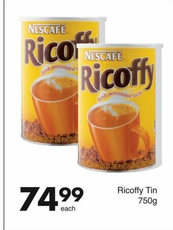 Save Ricoffy Tin 750g offer