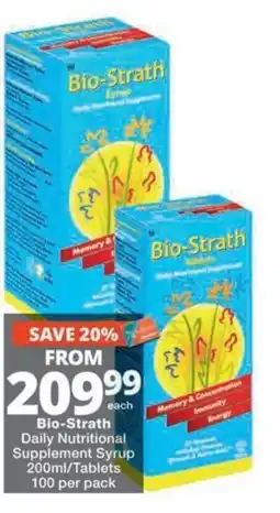 MediRite Bio-Strath Daily Nutritional Supplement Syrup offer