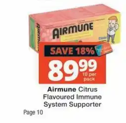 MediRite Airmune Citrus Flavoured Immune System Supporter offer