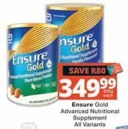 MediRite Ensure Gold Advanced Nutritional Supplement offer