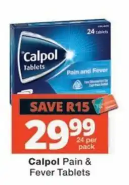 MediRite Calpol Pain & Fever Tablets offer