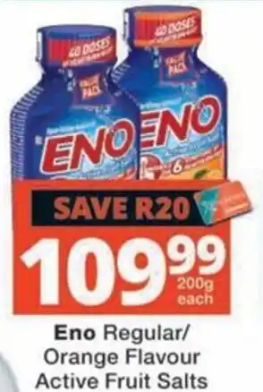 Eno Regular/Orange Flavour Active Fruit Salts
