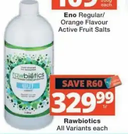 MediRite Rawbiotics Active Fruit Salts offer