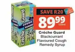 MediRite Créche Guard Blackcurrant Flavoured Cough Remedy Syrup offer