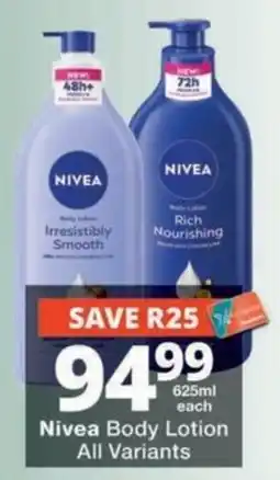 MediRite Nivea Body Lotion offer