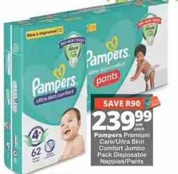 MediRite Pampers Premium Care/Ultra Skin Comfort Jumbo Pack Disposable Nappies/Pants offer