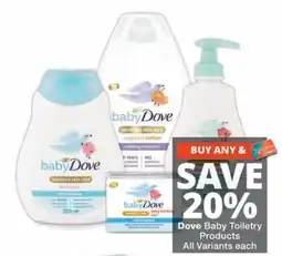 MediRite Dove Baby Toiletry Products offer