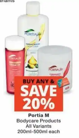 MediRite Portia M Bodycare Products offer