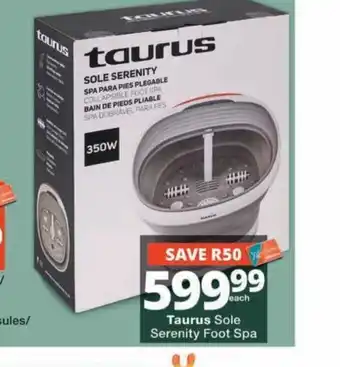 Taurus Sole Serenity Foot Spa