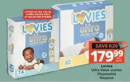 MediRite Lovies Ultra Value Jumbo Disposable Nappies offer