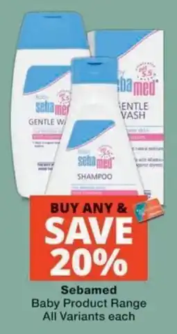 MediRite Sebamed Baby Product Range offer