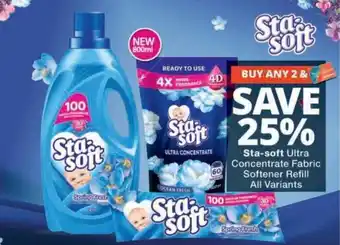 Sta-soft Ultra Concentrate Fabric Softener Refill