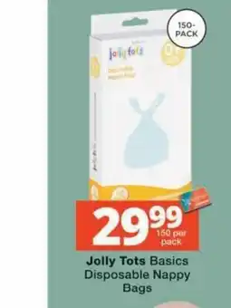 MediRite Jolly Tots Basics Disposable Nappy Bags offer