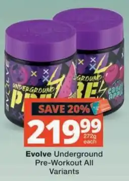 MediRite Evolve Underground Pre-Workout offer