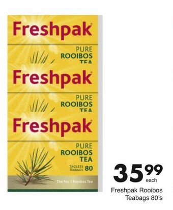 Save Freshpak Rooibos Teabags 80's offer