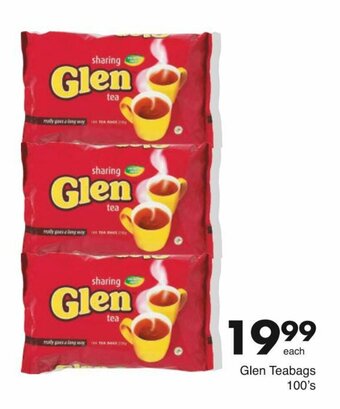 Save Glen Teabags 100's offer