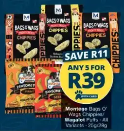 Checkers Montego Bags O' Wags Chippies/Wagalot Puffs offer