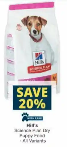 Checkers Hill's Science Plan Dry Puppy Food offer