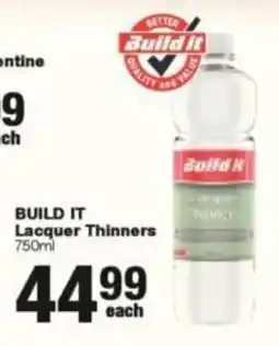Build It Build It Lacquer Thinners offer