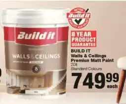 Build It Build it Walls & Ceilings Premiun Matt Paint offer