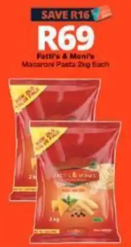 Checkers Hyper Fatti's & Moni's Macaroni Pasta offer