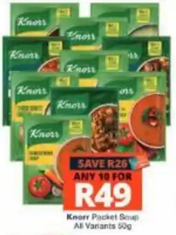 Checkers Hyper Knorr Packet Soup offer