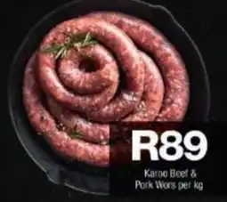 Checkers Hyper Karoo Beef & Pork Wors offer