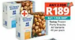 Checkers Hyper Today Frozen Party Snacks offer