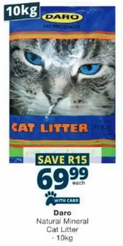 Checkers Daro Natural Mineral Cat Litter offer