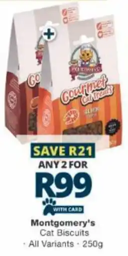 Checkers Montgomery's Cat Biscuits offer