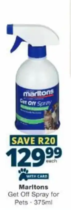 Marltons Get Off Spray for Pets
