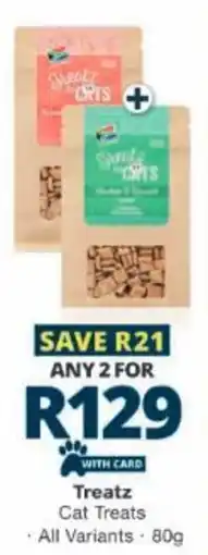 Checkers Treatz Cat Treats offer