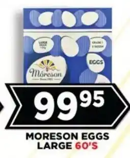 Goal Supermarket Moreson Eggs offer