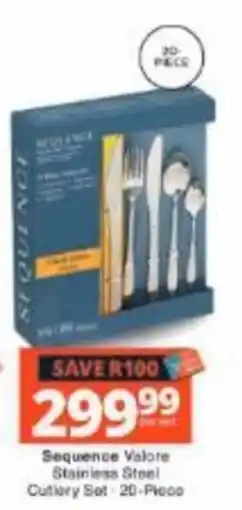 Checkers Hyper Sequence Valore Stainless Steel Cutlery Set offer