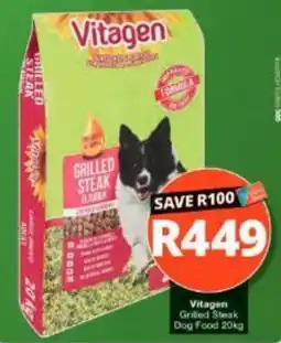 Checkers Hyper Vitagen Grilled Steak Dog Food offer
