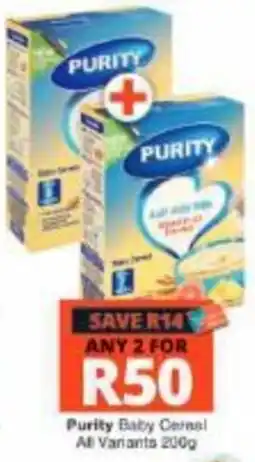 Checkers Hyper Purity Baby Cereal offer