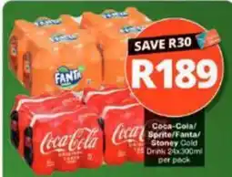 Checkers Hyper Coca-Cola/Sprite/Fanta/Stoney Cold Drink offer