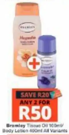 Checkers Hyper Bramley Tissue Oil Body Lotion offer