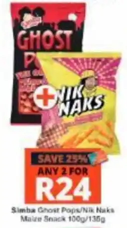Checkers Hyper Simba Ghost Pops/Nik Naks offer