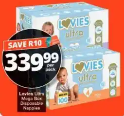 Checkers Hyper Lovies Ultra Disposable Nappies offer