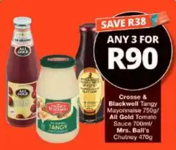 Checkers Hyper Crosse & Blackwell Tangy Mayonnaise offer