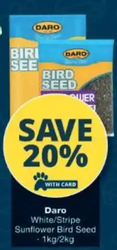 Checkers Daro White/Stripe Sunflower Bird Seed offer