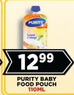 Goal Supermarket PURITY BABY FOOD POUCH offer