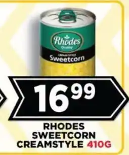 Goal Supermarket Rhodes Sweetcorn Creamstyle offer