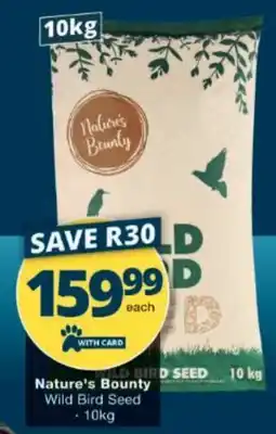 Checkers Nature's Bounty Wild Bird Seed offer