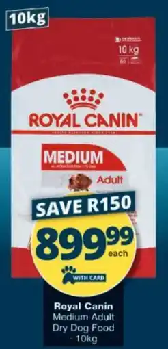 Checkers Royal Canin Medium Adult Dry Dog Food offer