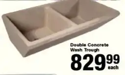 Build It Double Concrete Wash Trough offer