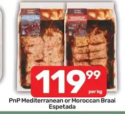 Pick n Pay PnP Mediterranean or Moroccan Braai Espetada offer