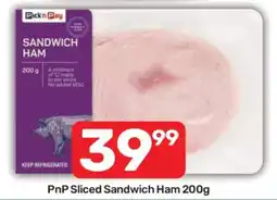 Pick n Pay PnP Sliced Sandwich Ham 200g offer